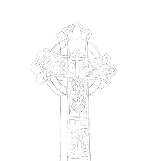 cross drawing